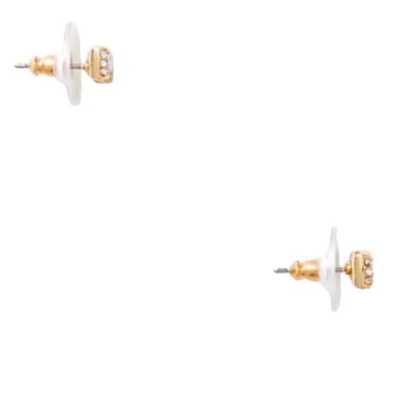 Kate Spade “Ready Set Bow” Pave Stud Earrings (NWT) - Picture 2 of 8